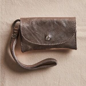 NWT free people metallic leather bag lanyard